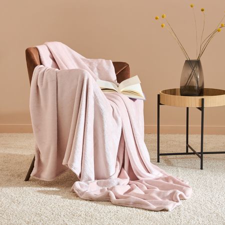 Плед Циприя/Cipria, розовый фен polaris phd 1110 розовый