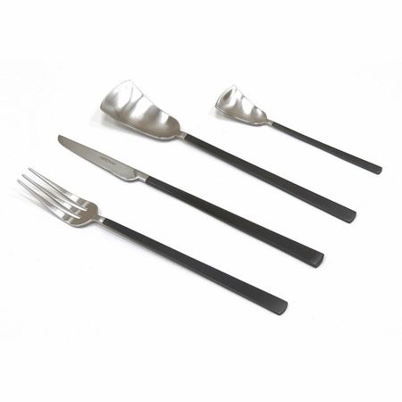 Набор столовых приборов HERDMAR Osaka black 24 предмета