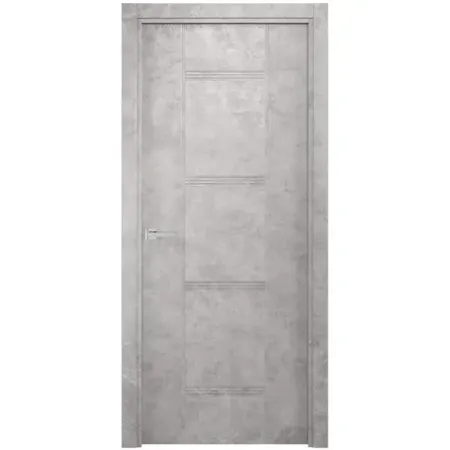 Дверь межкомнатная глухая Виктория 70x200 см финиш бумага цвет бетон без замка, без петель