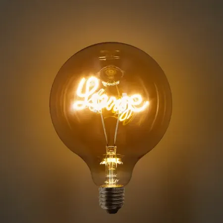 Лампочка декоративная Love G125 тонированная шар 4 Вт E27 8522