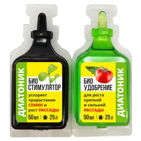 Удобрение Диатоник для рассады 2x50 мл стимулятор роста микориза для рассады 10г