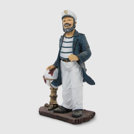 Фигура декоративная Полиформ Капитан с глобусом 47 см