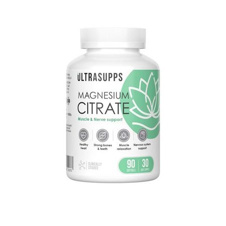Магний цитрат UltraSupps/Ультрасаппс капсулы мягкие 90шт
