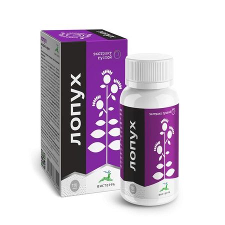 Лопуха корень экстракт густой Вистерра жидкий для приема внутрь 95мл/110г