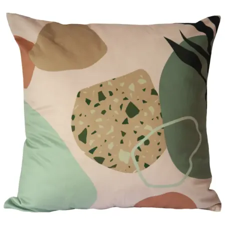 Декоративная подушка Seasons Камни 45x45 см цвет коричневый черные турмалиновые камни runyangshi