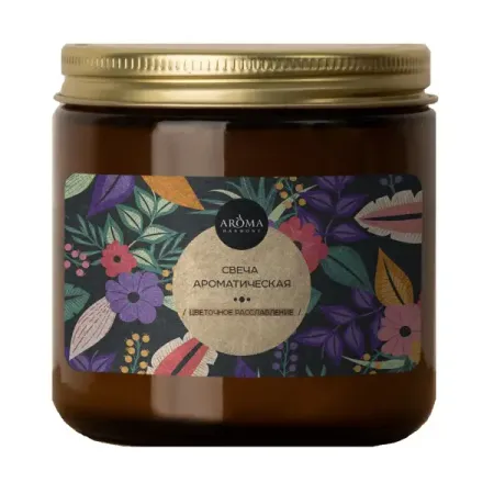Свеча ароматизированная Aroma Harmony Цветочное расслабление 7 см