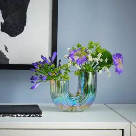 Ваза Ambra стекло цвет прозрачный 13 см стеклянные вазы