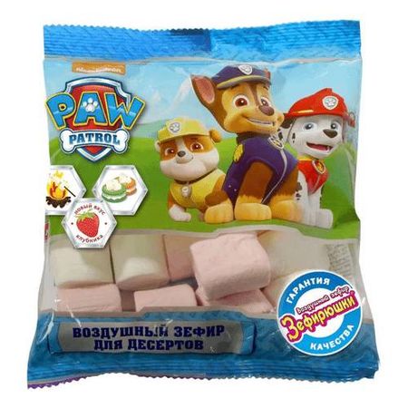 Зефир воздушный Paw patrol для десертов, 80 г