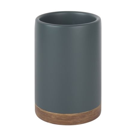 Стакан для ванной WasserKraft Lopau настольный полирезин серый/коричневый (K-3328) планнер 130 200 26л fantasy girls коричневый настольный картон обл офсет на спирали европодвес