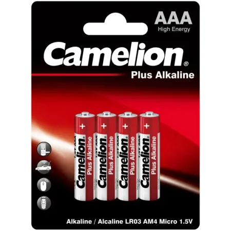 Батарейка Camelion Plus Alkaline LR03-BP4 алкалиновая LR03 AAA 4 шт.