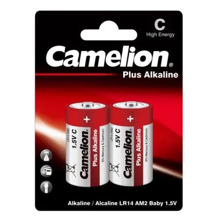 Батарейка Camelion Plus Alkaline LR14-BP2 алкалиновая LR14 C 2 шт.