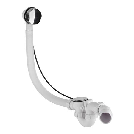 Сифон для ванны McAlpine 1 1/2х40 мм с выпуском d70 мм с соединением 40/50 мм (MRB2C-PB)