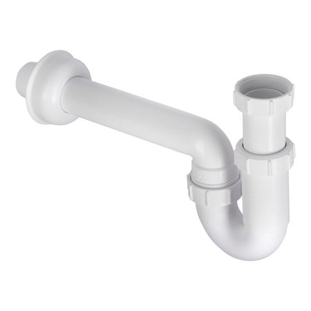 Сифон для раковины и мойки McAlpine 1 1/2х40 мм без выпуска с отводом с соединением 40 мм (MRSK14)