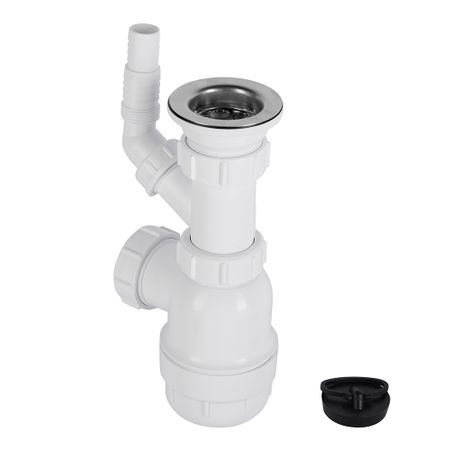 Сифон для раковины и мойки McAlpine 1 1/2х40 мм с выпуском d70 мм (MRSK3)