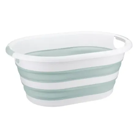 Таз складной овальный Idea Флекс 17.5 л полипропилен цвет морская волна