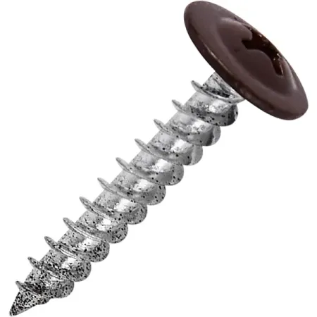 Саморезы по металлу с пресс-шайбой острые оцинкованные RAL 8017 4.2x25 20 шт.