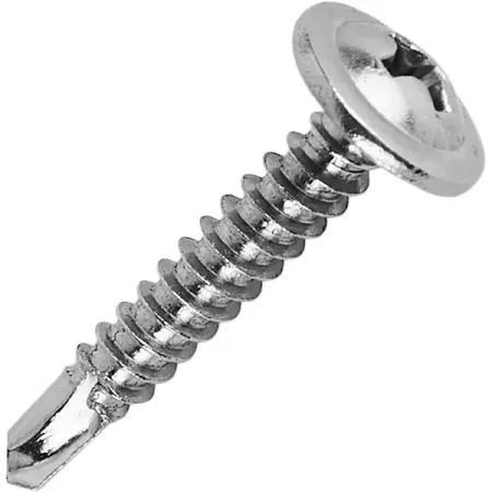 Саморезы по металлу с пресс-шайбой со сверлом нержавеющая сталь 4.2x25 20 шт.