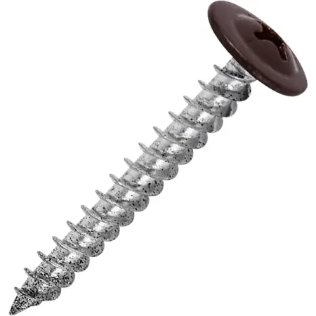 Саморезы по металлу с пресс-шайбой острые оцинкованные RAL 8017 4.2x32 160 шт.