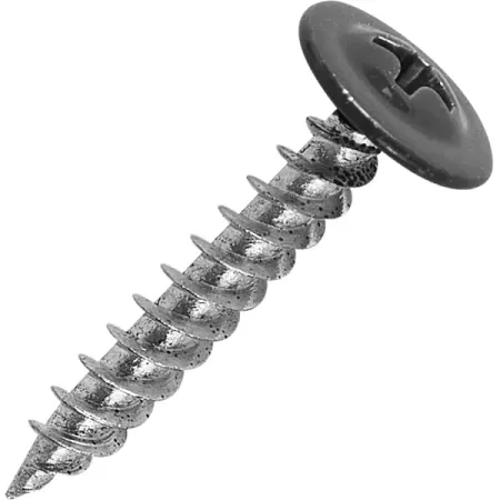 Саморезы по металлу с пресс-шайбой острые оцинкованные RAL 7024 4.2x25 20 шт.