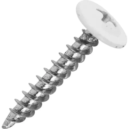 Саморезы по металлу с пресс-шайбой острые оцинкованные RAL 9003 4.2x25 200 шт.