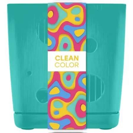 Горшок цветочный Clean Color 11.3x11.3 см h11.5 см v1.1 л пластик синий николай иванович сонин биология 7 кл бактерии грибы растения р т с тест задан егэ синий вертикаль фгос