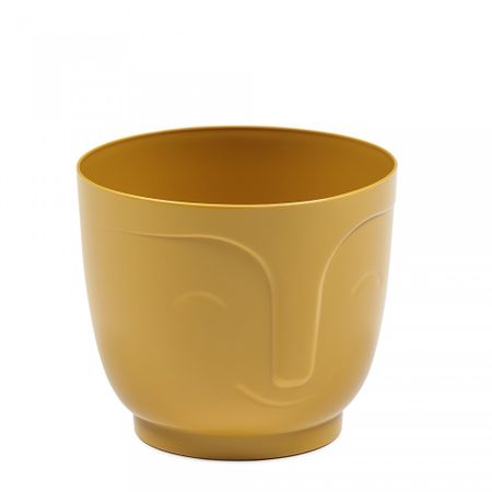 Кашпо Lamela Atena d14. H12 см 1.4л горчичный