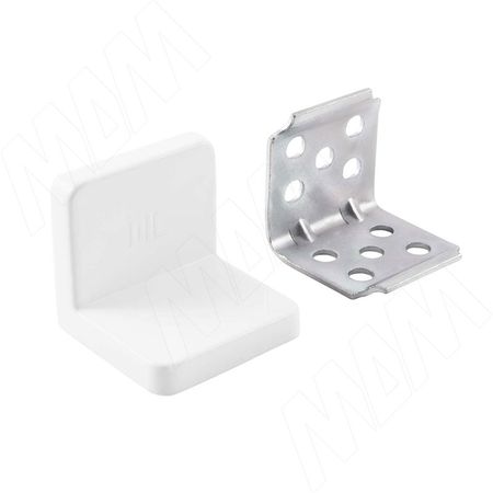 ANGLE Уголок мебельный с пластиковой накладкой 31х31х33 мм, белый (PLS30X30X30WH) wink уголок мебельный с пластиковой накладкой 26х26х20 мм бук spc26x26x20be