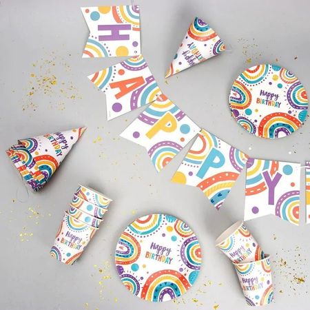 Набор бумажной посуды Страна Карнавалия happy birthday олег юрьевич рой страна разбросанных бумажек