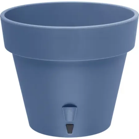 Горшок цветочный Santino Латина ø17.5 h15 см v2.5 л пластик дымчатый синий