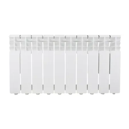 Радиатор секционный Monlan Aluminium 350/80 10 секций боковое подключение алюминий белый