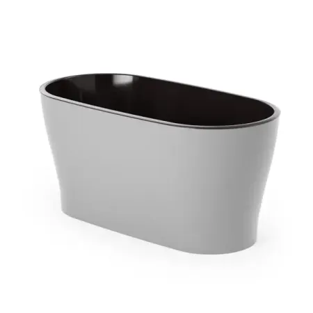 Горшок цветочный Альтернатива Лея 30x15x14 см v4 л пластик серый горшок гончар скарлет 3 бело серый d 12 см h 13 см v 1 2 л