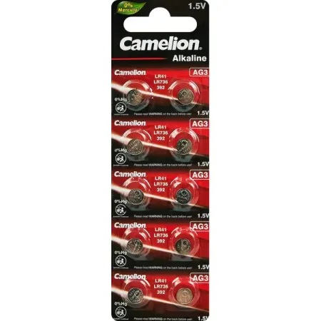Батарейка Camelion алкалиновая Mercury Free G 3 BL-10 LR41 10 шт.