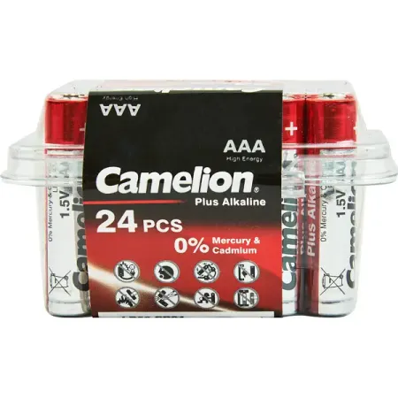 Батарейка Camelion Plus Alkaline LR03-PB24 алкалиновая LR03 AAA 24 шт.