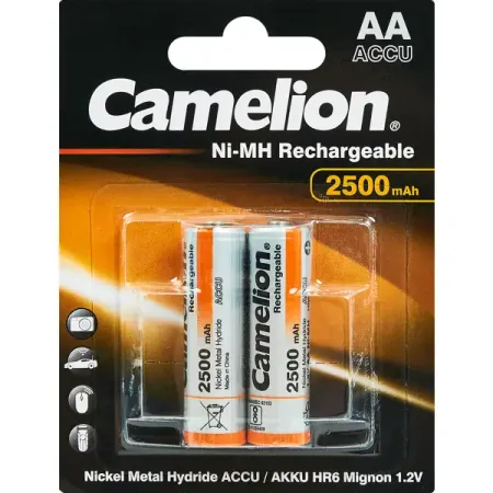 Аккумулятор Camelion Always Ready NH-AA2500BP2 Ni-Mh HR6 AA 2500 мАч 1.2В 2 шт. елена алексеевна нефедова ольга васильевна узорова 2500 задач по математике 1 4 классы