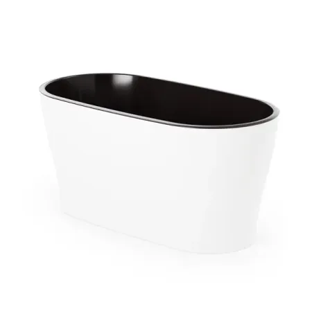 Горшок цветочный Альтернатива Лея 30x15x14 см v3.3 л пластик белый горшок альфа белый 19х18 см 4 л