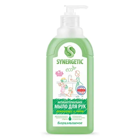 Жидкое мыло для рук Synergetic лемонграсс 500 мл
