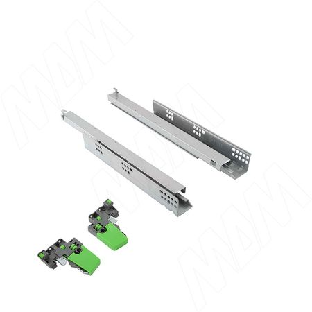 VEKTOR.PRO LS направляющие 450 мм, ниж. крепления, полн. выдвижения, плав. закрывания, 3D фиксаторы (V.PRO.LS450) vektor bs45 soft направляющие 400 мм шариковые h45 полн выдвижения плав закрывания 1045 16sc