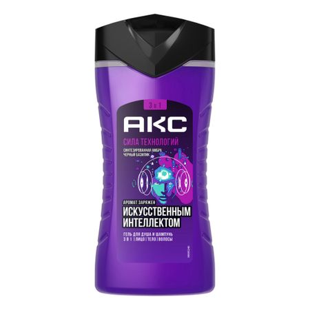 Гель для душа и шампунь АКС Сила технологий 250 мл
