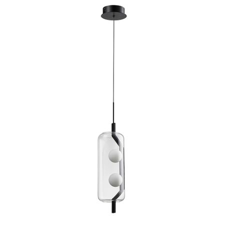 Светильник светодиодный подвесной Arte Lamp Geneva 4000К 6 Вт 1 кв.м черный IP20 (A2341SP-2BK) светодиодный модуль диммируемый arte lamp ore 7вт mr16 4000к
