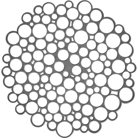 Решетка в мойку 29x29 см пластик цвет серый