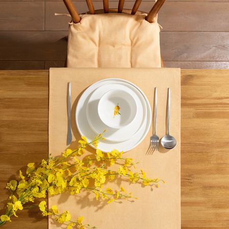 Скатерть-дорожка Мимоза/Mimosa лен белая скатерть дорожка