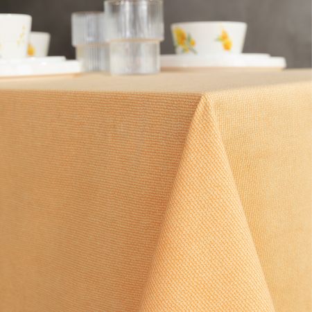 Скатерть Mimosa, желтая цк 145х145 азбука лоскутная