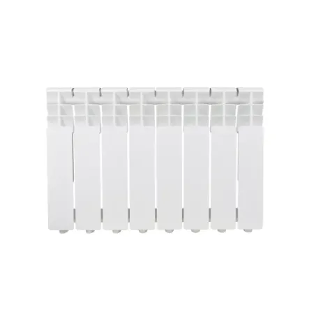 Радиатор секционный Monlan Aluminium 350/80 8 секций боковое подключение алюминий белый