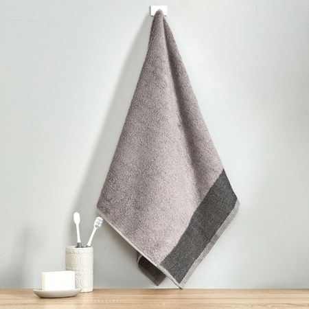 Полотенце махровое Джорджо/Giorgio, серое полотенце махровое mundotextil organic серое 30х50 см