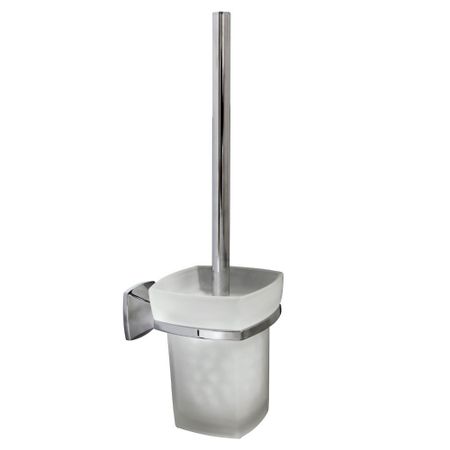 Ершик для унитаза WasserKraft Wern подвесной стекло/металл хром (K-2527)