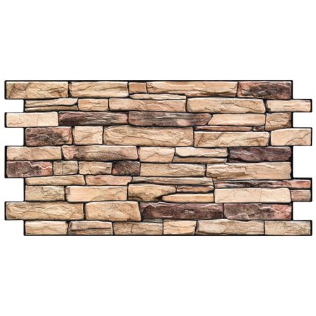 Панель ПВХ 982х498х3 мм цифровая печать Grace светло-коричневый камень 0,49 кв.м папка обложка для тетради со сменными блоками а5 хард коричневый кожзам интегр переплет 4 кольца блинт тиснение инд уп