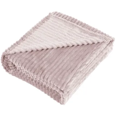 Плед Line 150x200 см велсофт цвет розовый Bohemia 6