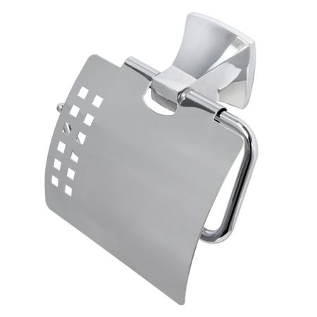 Держатель для туалетной бумаги WasserKraft Wern с крышкой металл/пластик хром (K-2525)