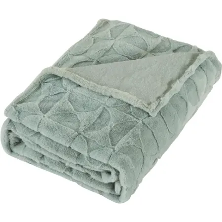 Плед Shapes 140x200 см велсофт цвет зеленый андерс рёйнеберг с любовью к растениям как обустроить зеленый оазис у себя дома