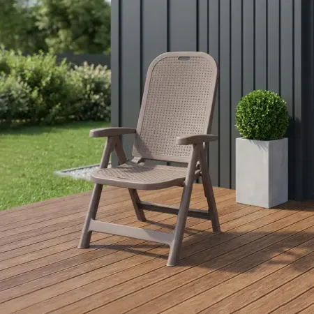 Кресло складное Adriano Discover 61x68x109 см полипропилен цвет капучино